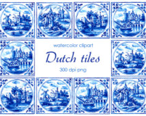 Popular items for delft blue tile