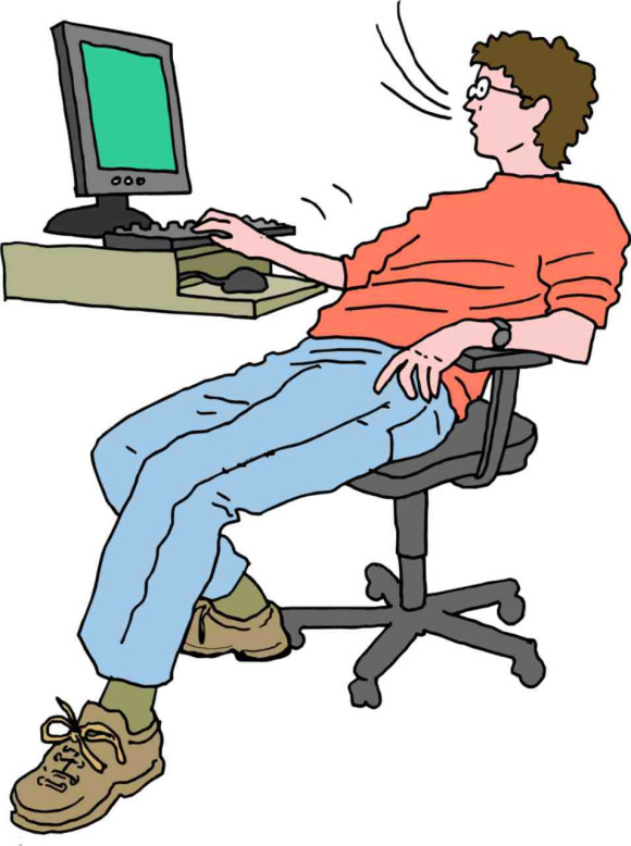 sitting in chair wrong - Clip Art Library