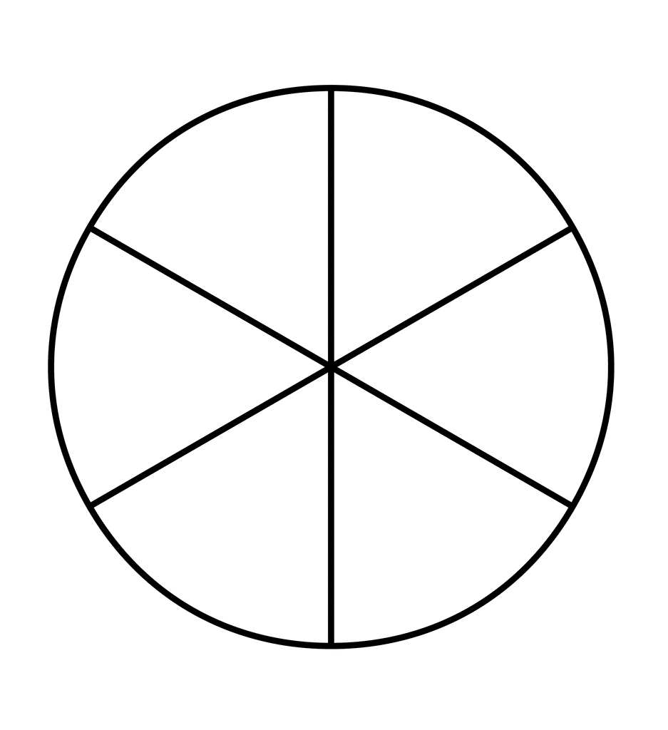 circle 6 equal parts - Art Library