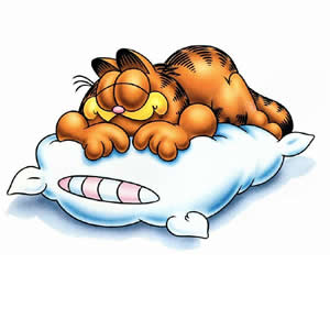 Sleeping Garfield Clipart