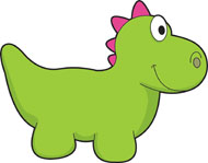 Friendly Dinosaurs Clipart