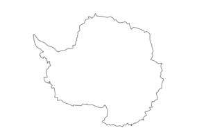 Montessori Antarctica Continent Map Clip Art