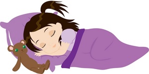 Toddler Girl Sleeping Clipart