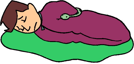 Sleeping In Bed Clipart