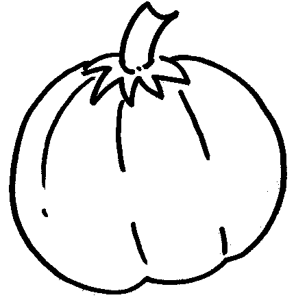 Black And White Pumpkin Clip Art 