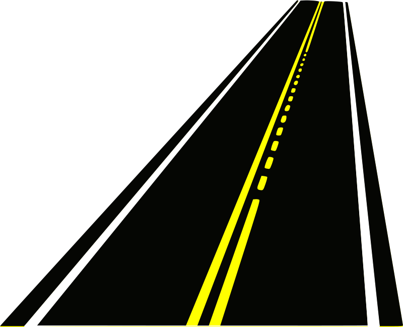 Clipart Straight Road