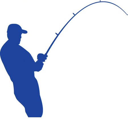 Bent Fishing Pole Clipart