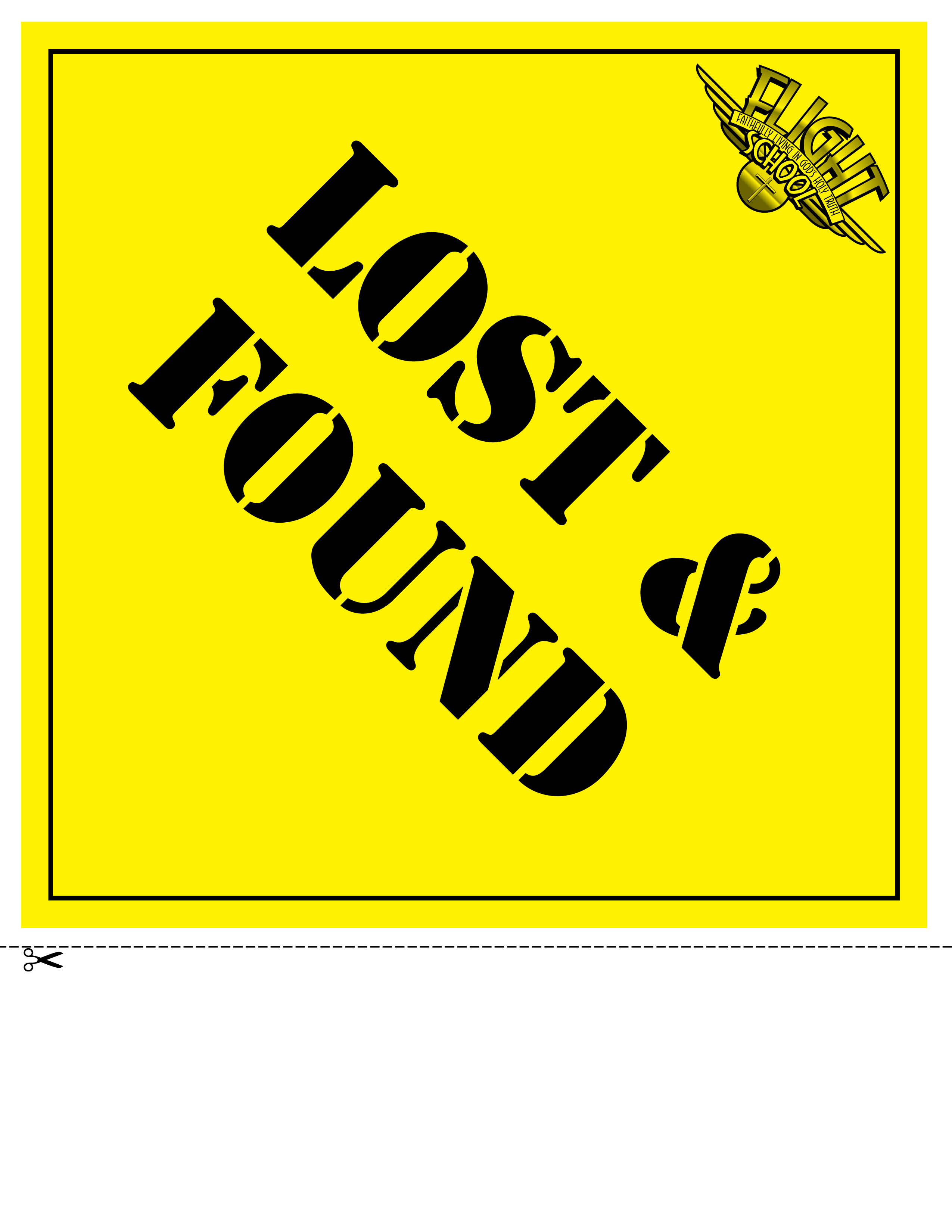 lost and found signs for school Clip Art Library