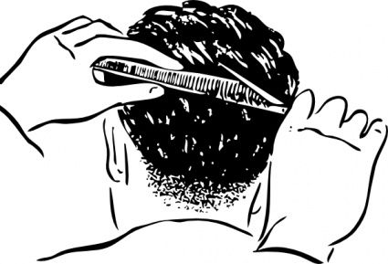 Pix For >, Barber Cutting Hair Clipart 