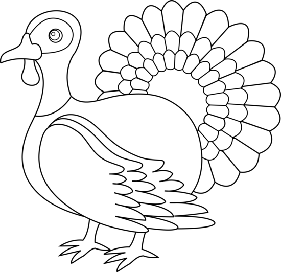 Best Turkey Clipart Black And White