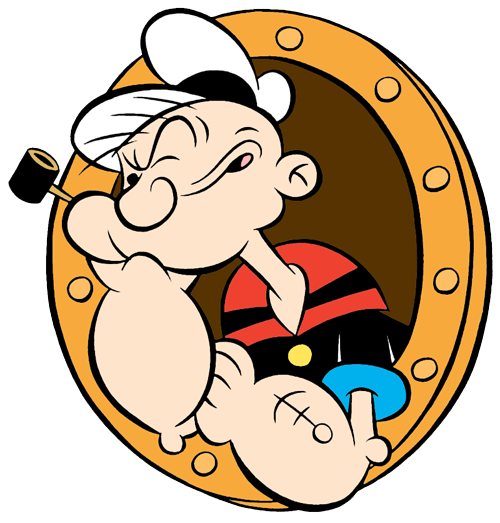 Popeye the Sailor Man Clip Art Image 