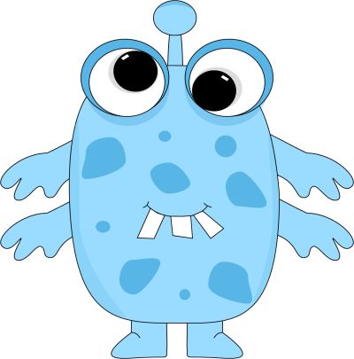 free cute monster clipart preschool