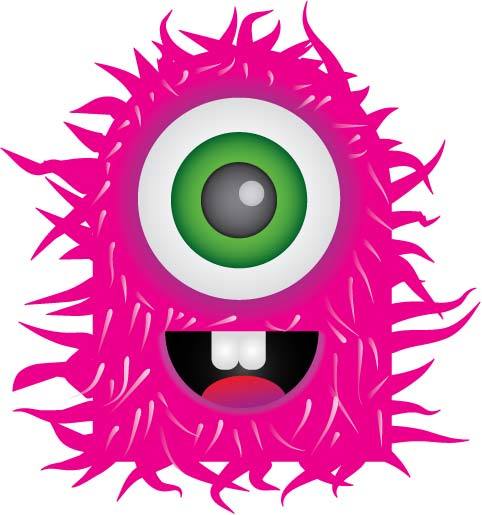Cute monster clipart vectors download free vector art image