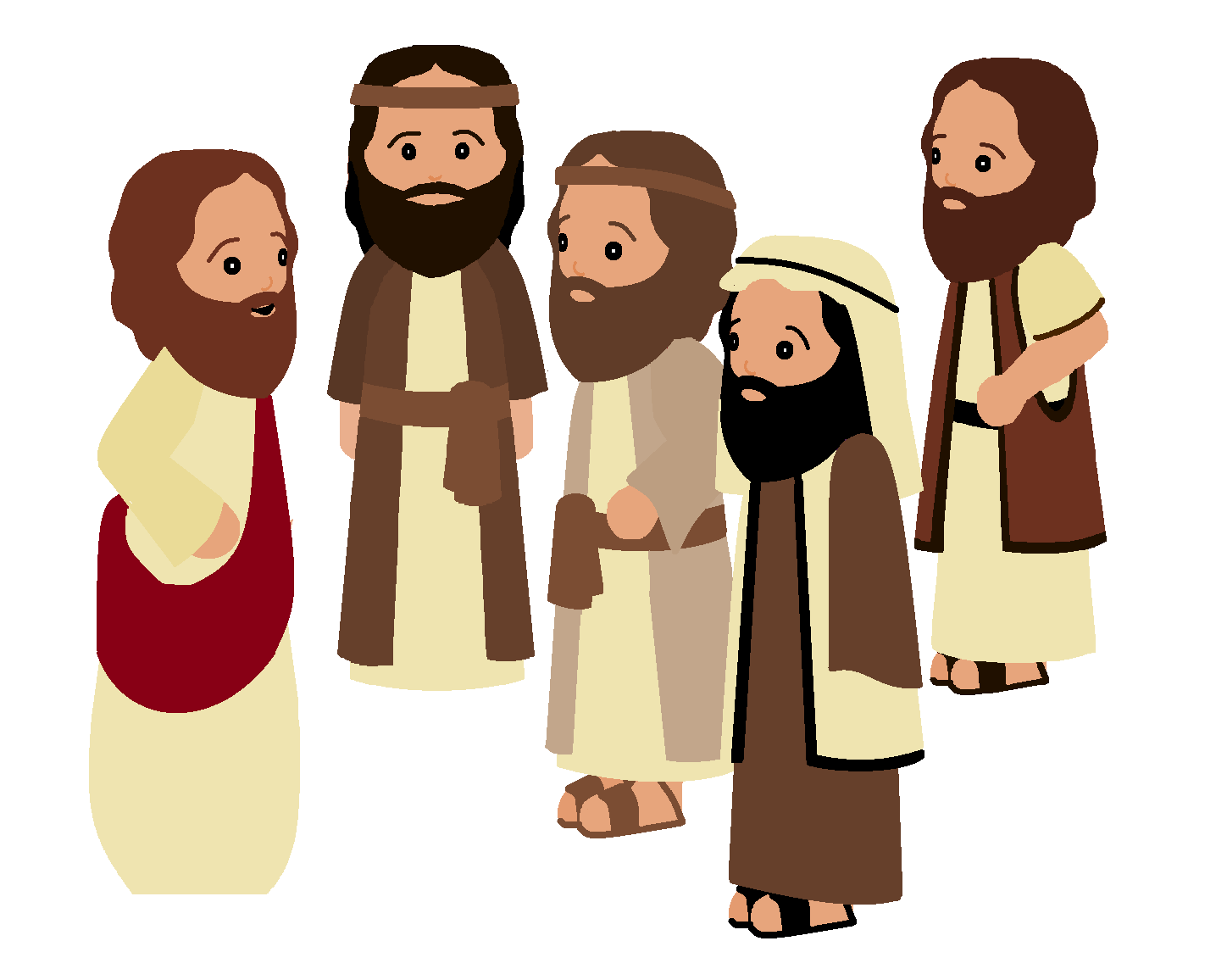 Jesus And Disciples Clipart