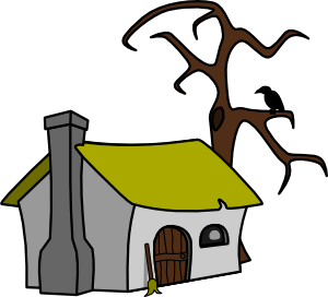 Witch Cottage Clip Art