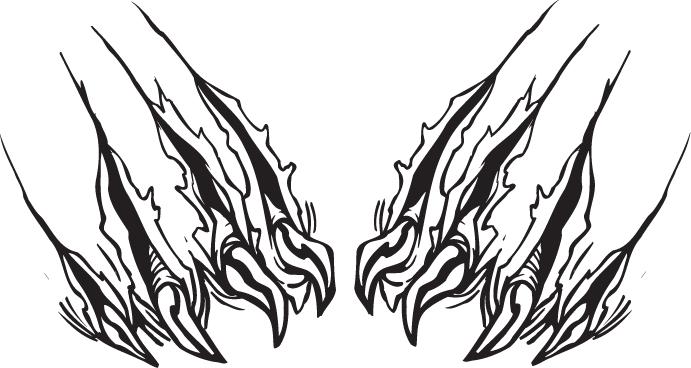 Lion Claw Marks Clipart