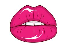 Kissing Lips clip art