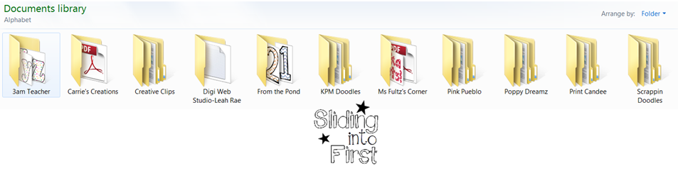 Sliding into First!: Clipart Organization! 