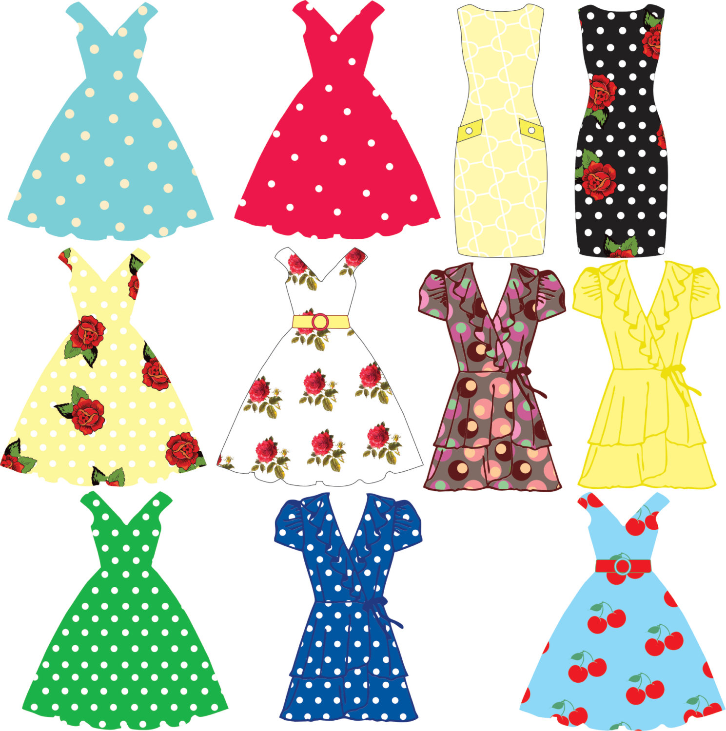 dress pattern clipart - photo #24