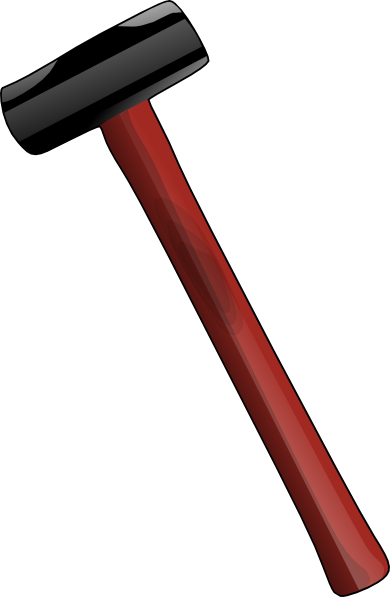 Sledge Hammer Of Red Clipart