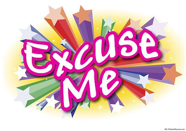 clipart excuse me - photo #11
