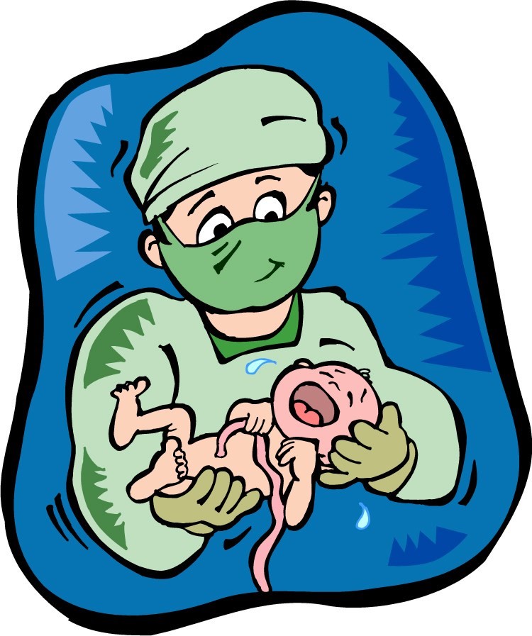 cartoon labor and delivery.