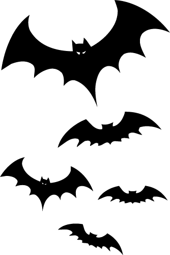 Flying Bats Clipart 