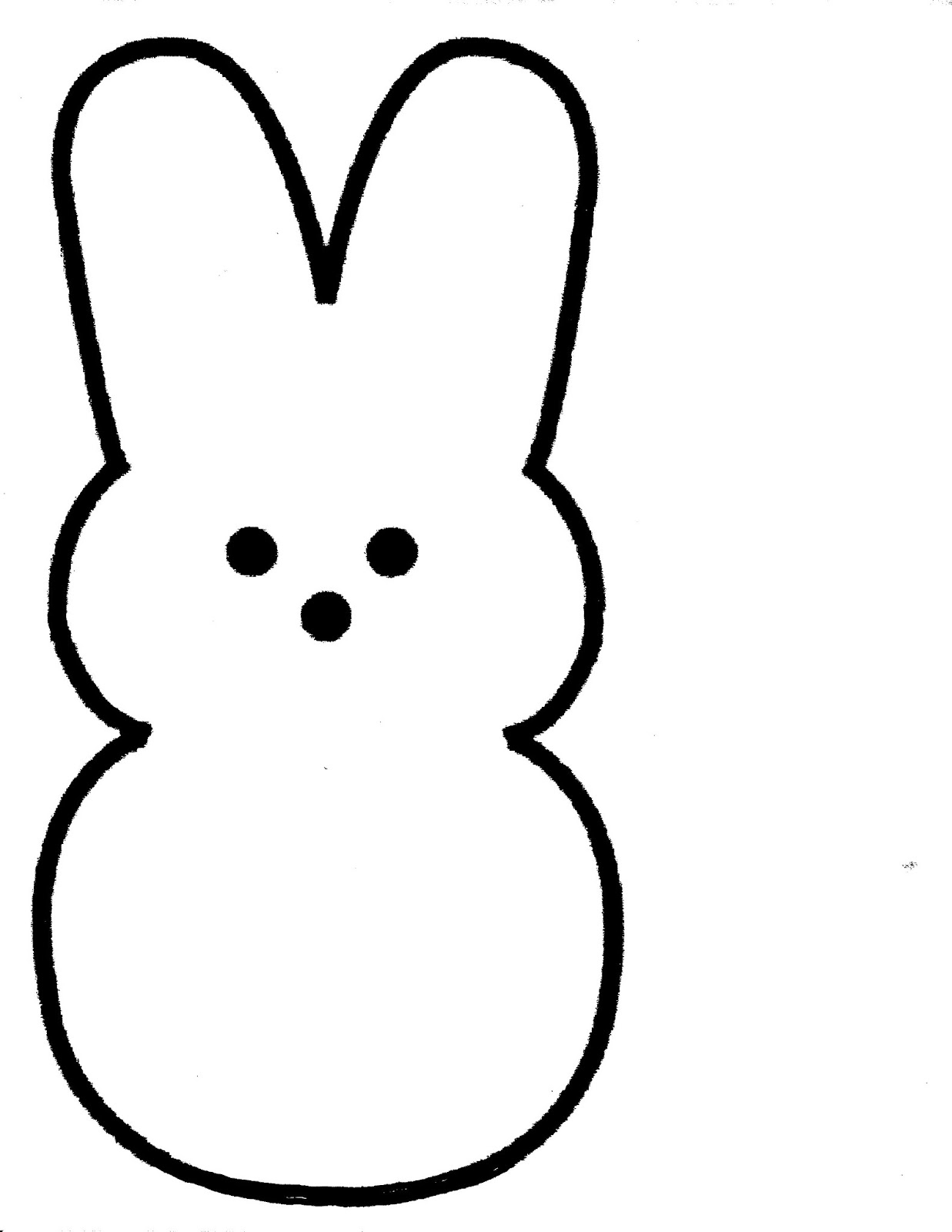 Clip Arts Related To : silhouette bunny image clipart. view all peeps-clipa...