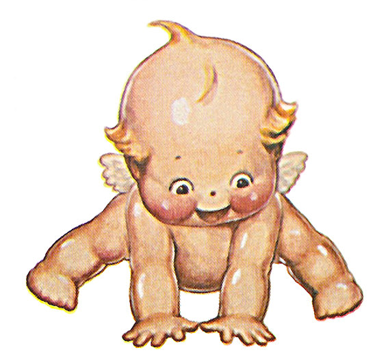 Kewpie Doll Image Baby Image Transfer by DigitalArtMovement