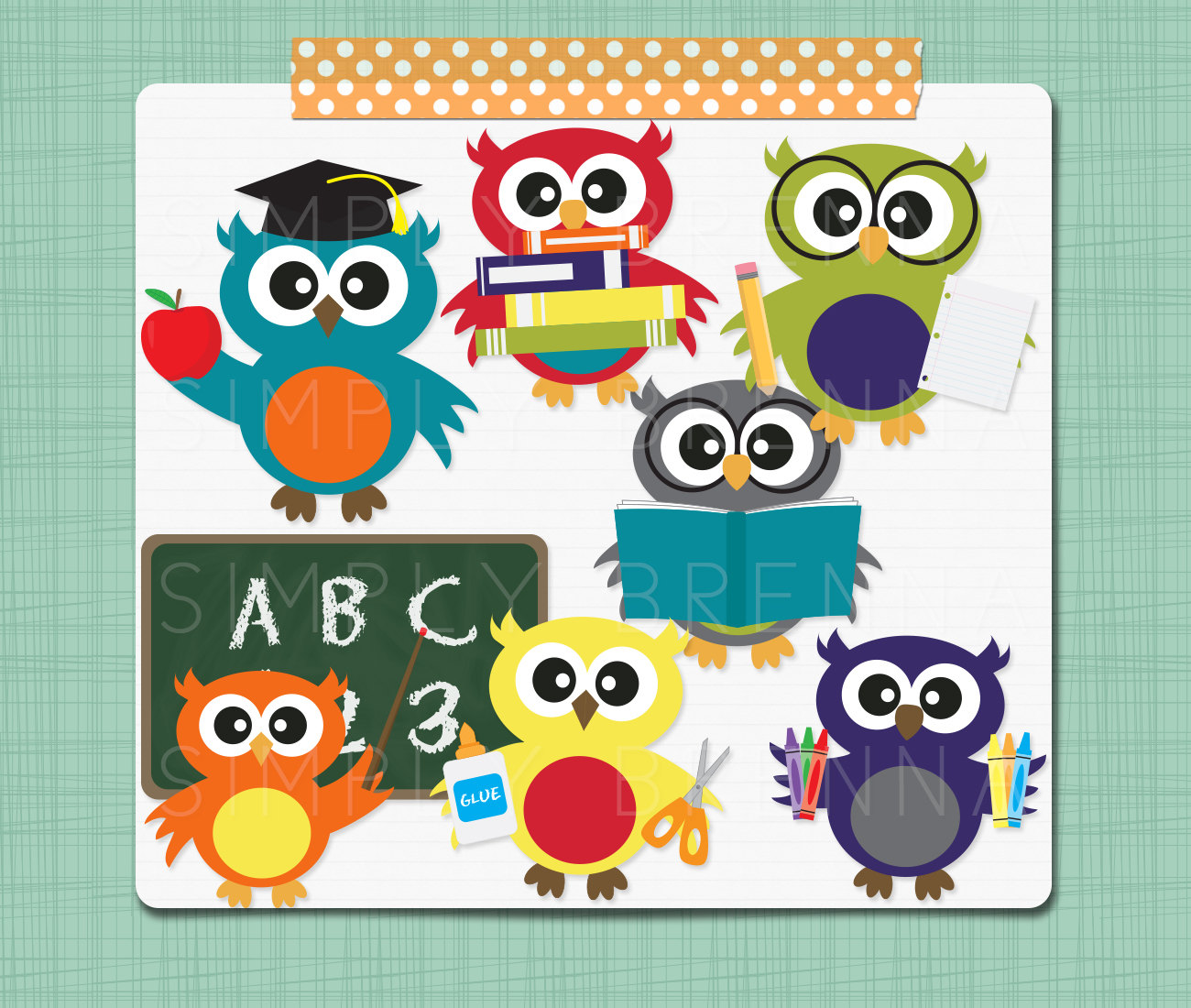 Primary School Owl Clipart