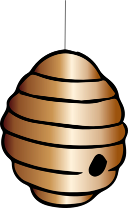 Beehive cartoon bee and bee hive free vector for free download