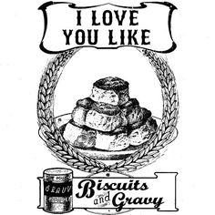 biscuit and gravy clipart