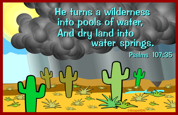 Free Christian Clipart: Psalm 107:35