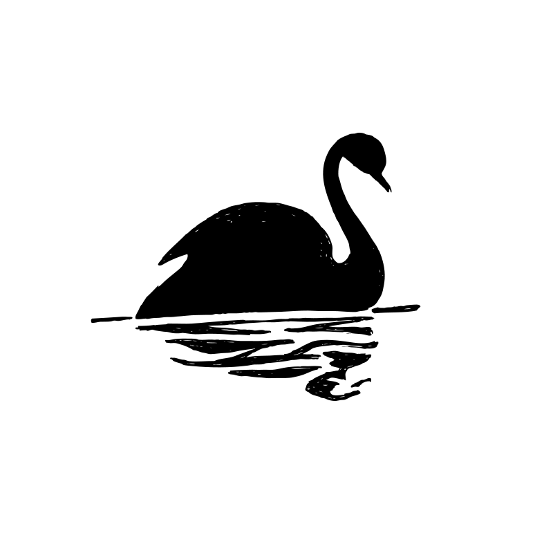 Free Clipart: Black Swan Silhouette 