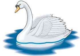 Swan clipart flying swan image