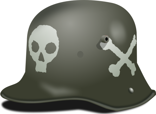 German Stormtrooper Helmet WW1 Clipart, vector clip art online