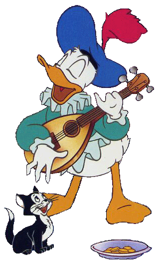 Donald Duck Music Clipart 