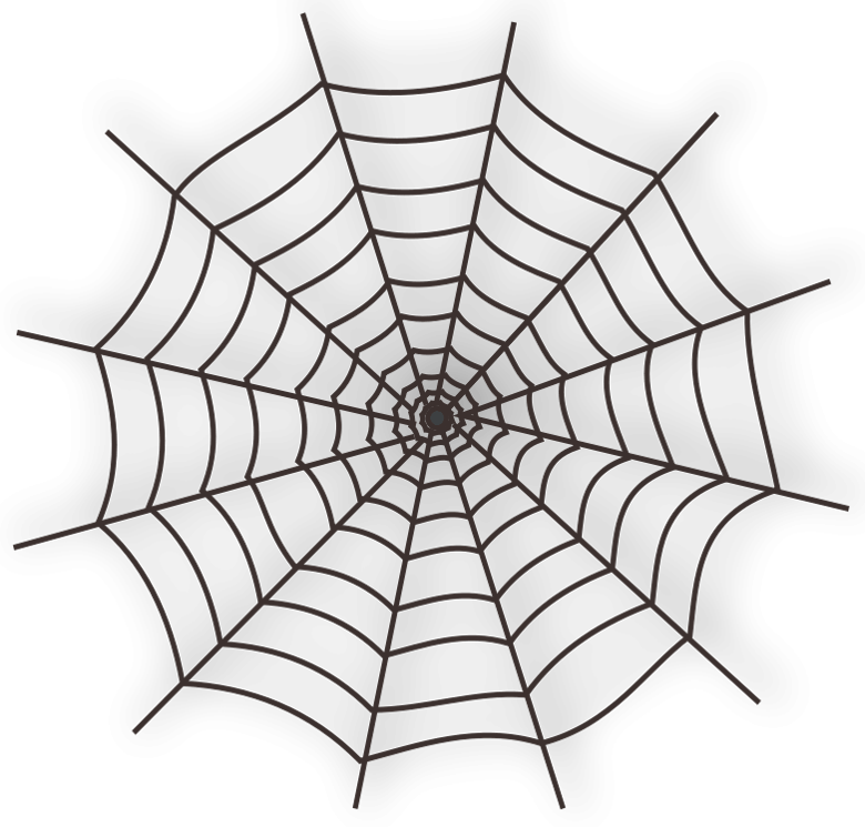 Spider web clipart no background