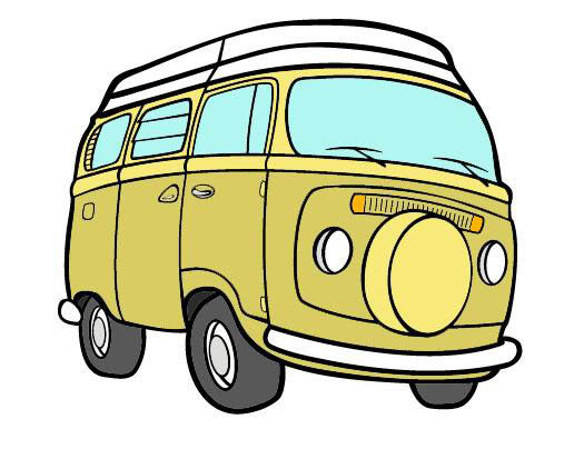 Clip Arts Related To : vw camper van clipart. view all VW Van Clipart...
