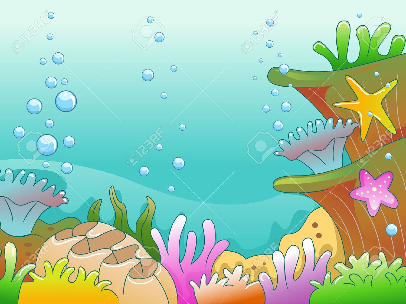 underwater scenery clipart - Clip Art Library