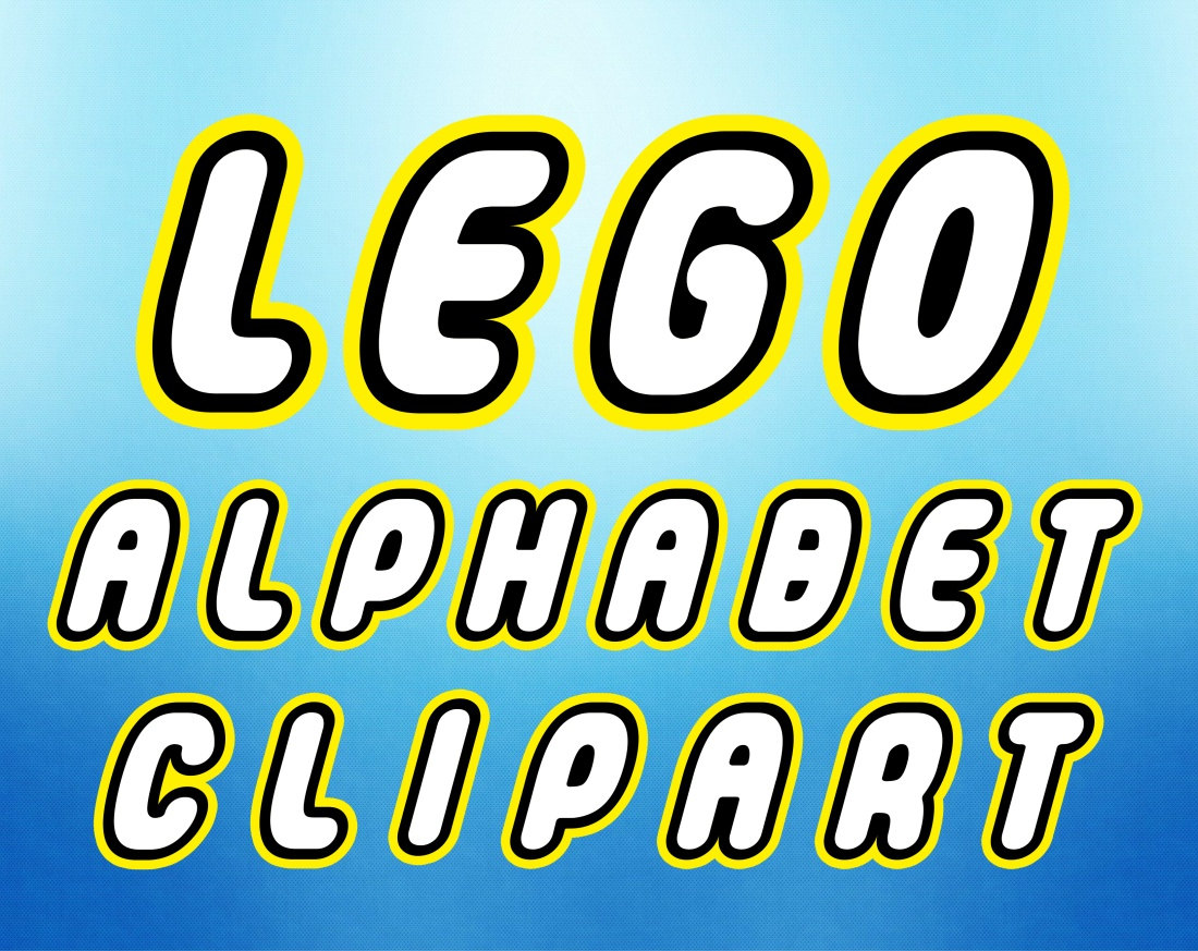 Free Printable Lego Font Letters Clip Art Library