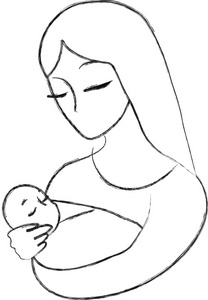 Mother And Child Clip Art