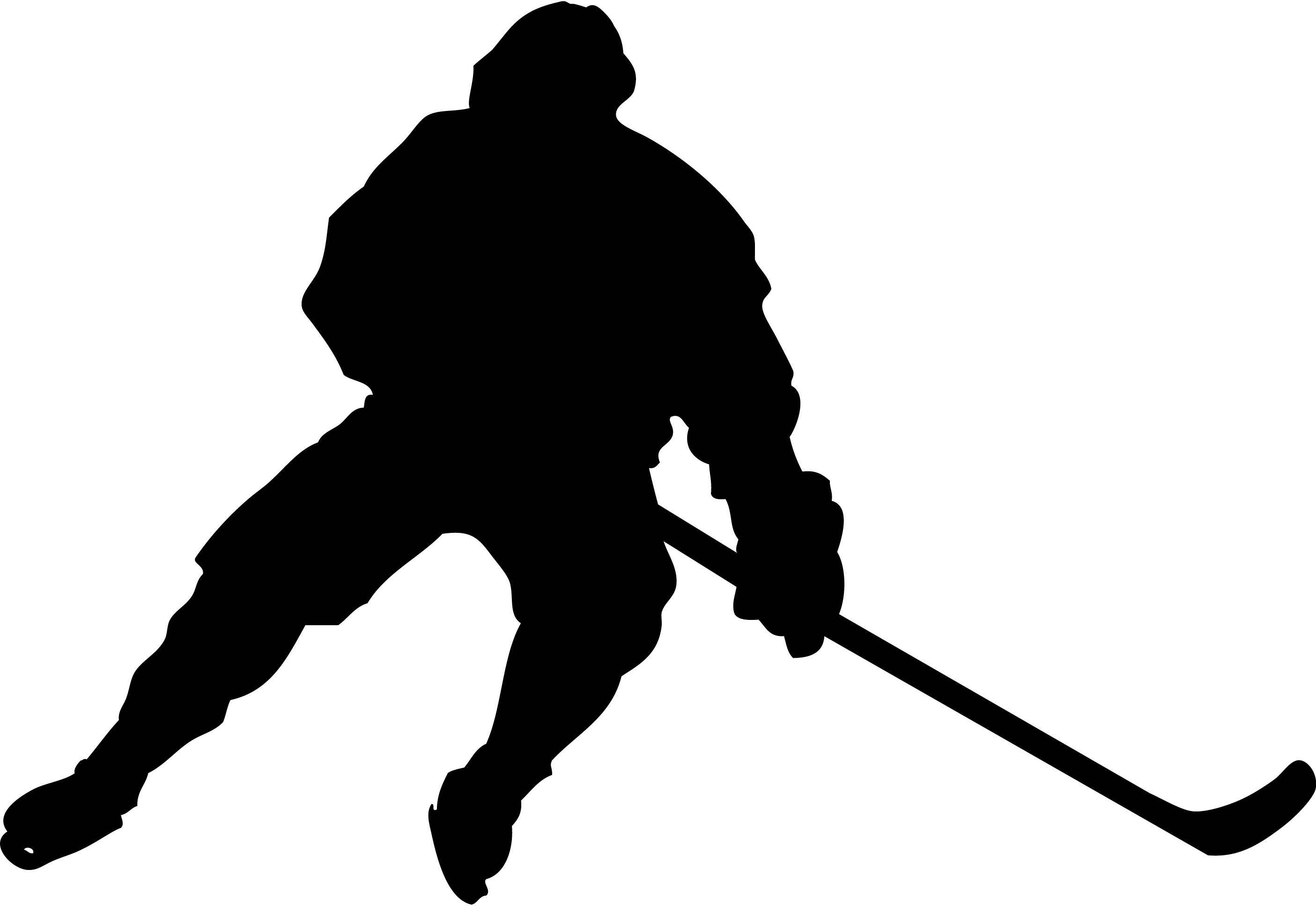 Hockey Silhouette Clipart