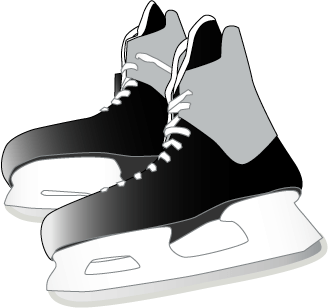 Hockey skates clip art free