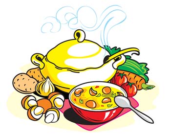 Soup clip art free clipart image 2