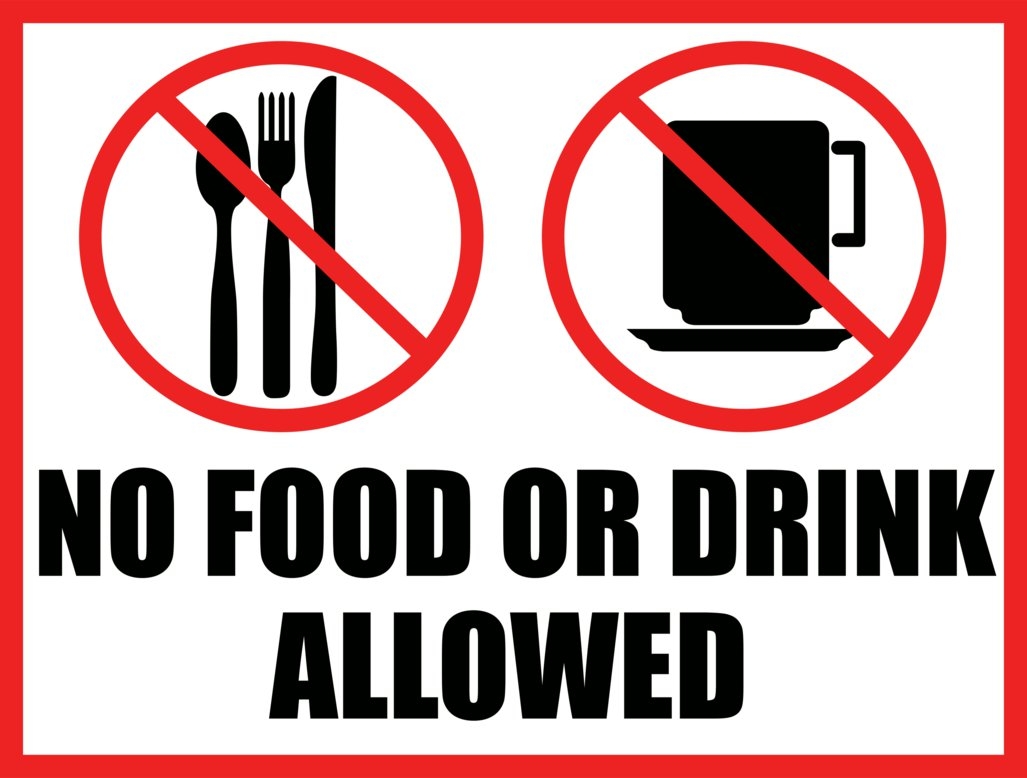 No Eating Or Drinking Clipart
