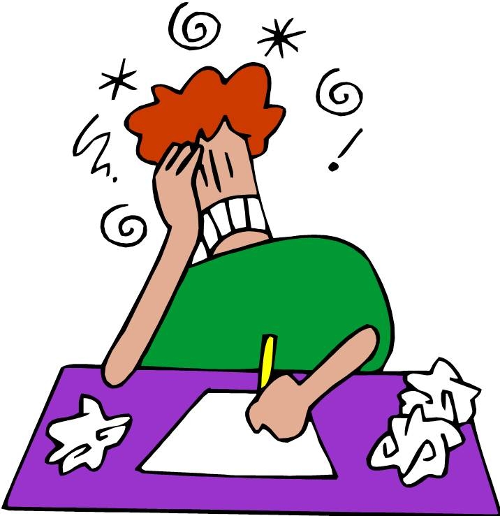 Frustrated Student Clipart.