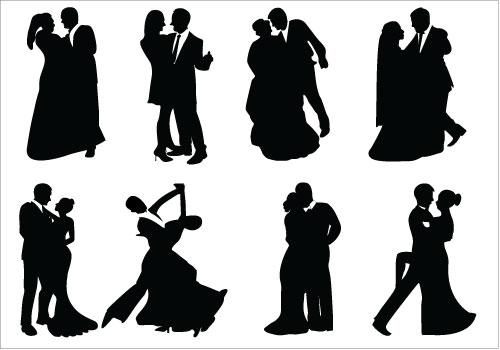 Formal Couples Clipart