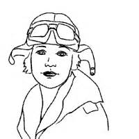 Amelia Earhart Plane Coloring Page Coloring Page