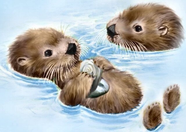 cute otter clipart